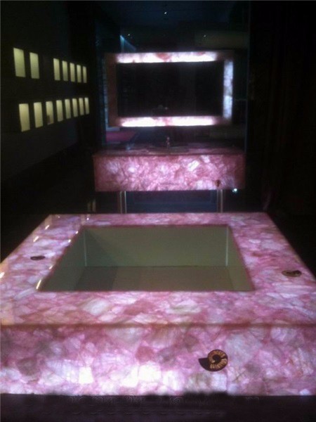 rose quartz bathtub