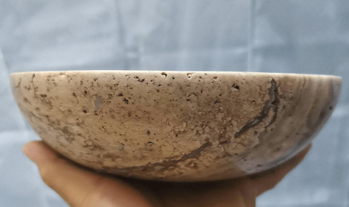travertine bowl