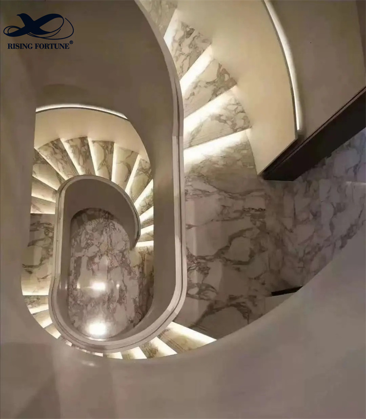 escaliers en marbre de luxe