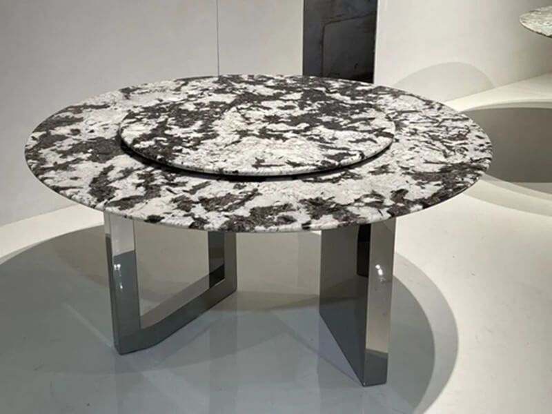 table d'appoint dessus en marbre