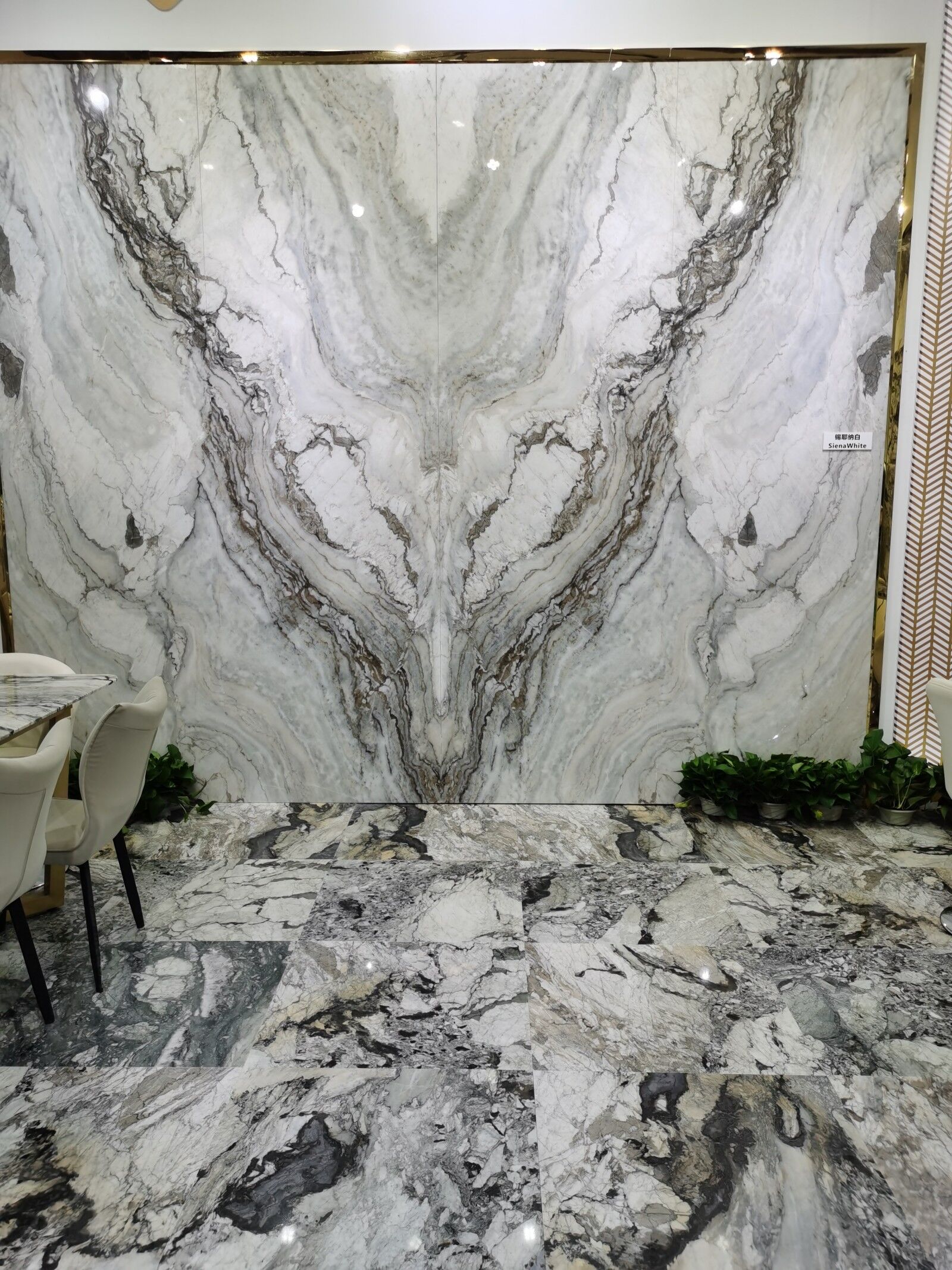 mur et sol en marbre