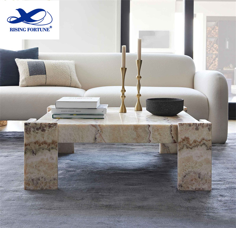 table basse en marbre de luxe
