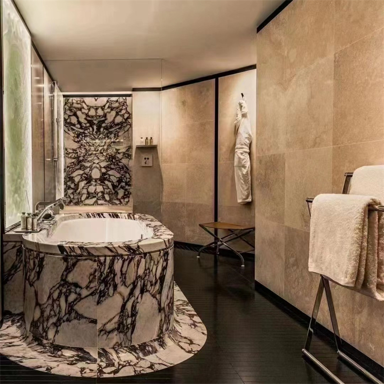 baignoire de salle de bain en marbre calacatta VIOLA