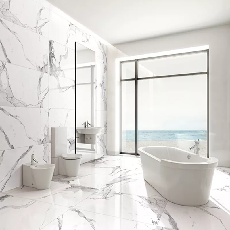 baignoire en marbre naturel