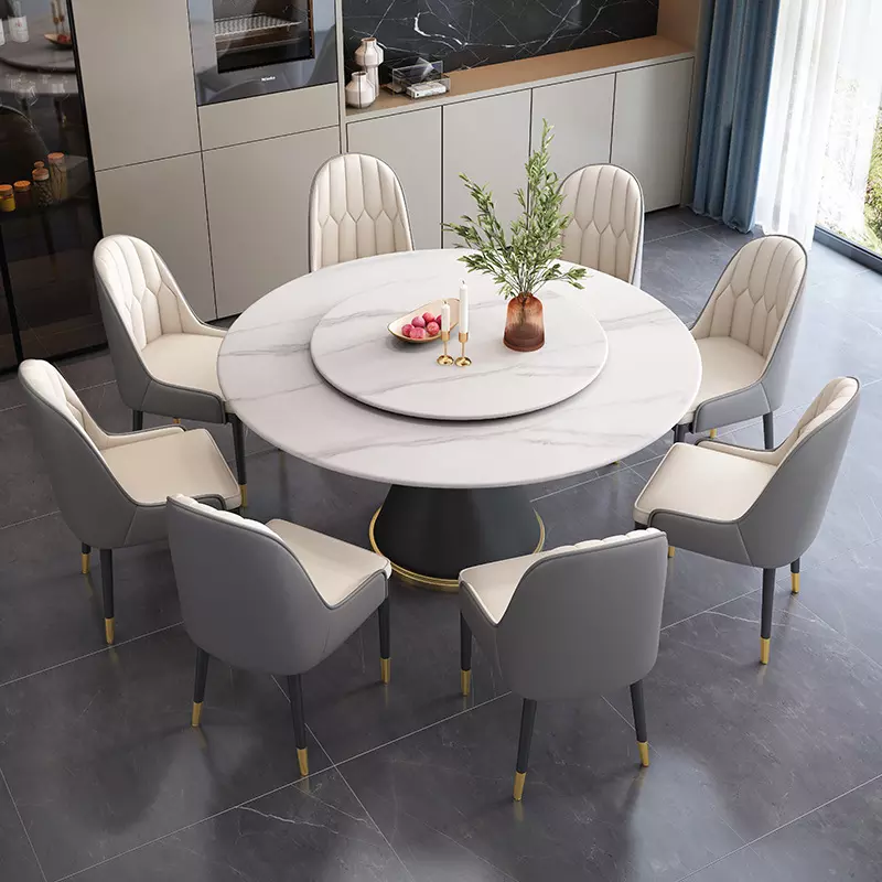 marble dining table set 8 seater
