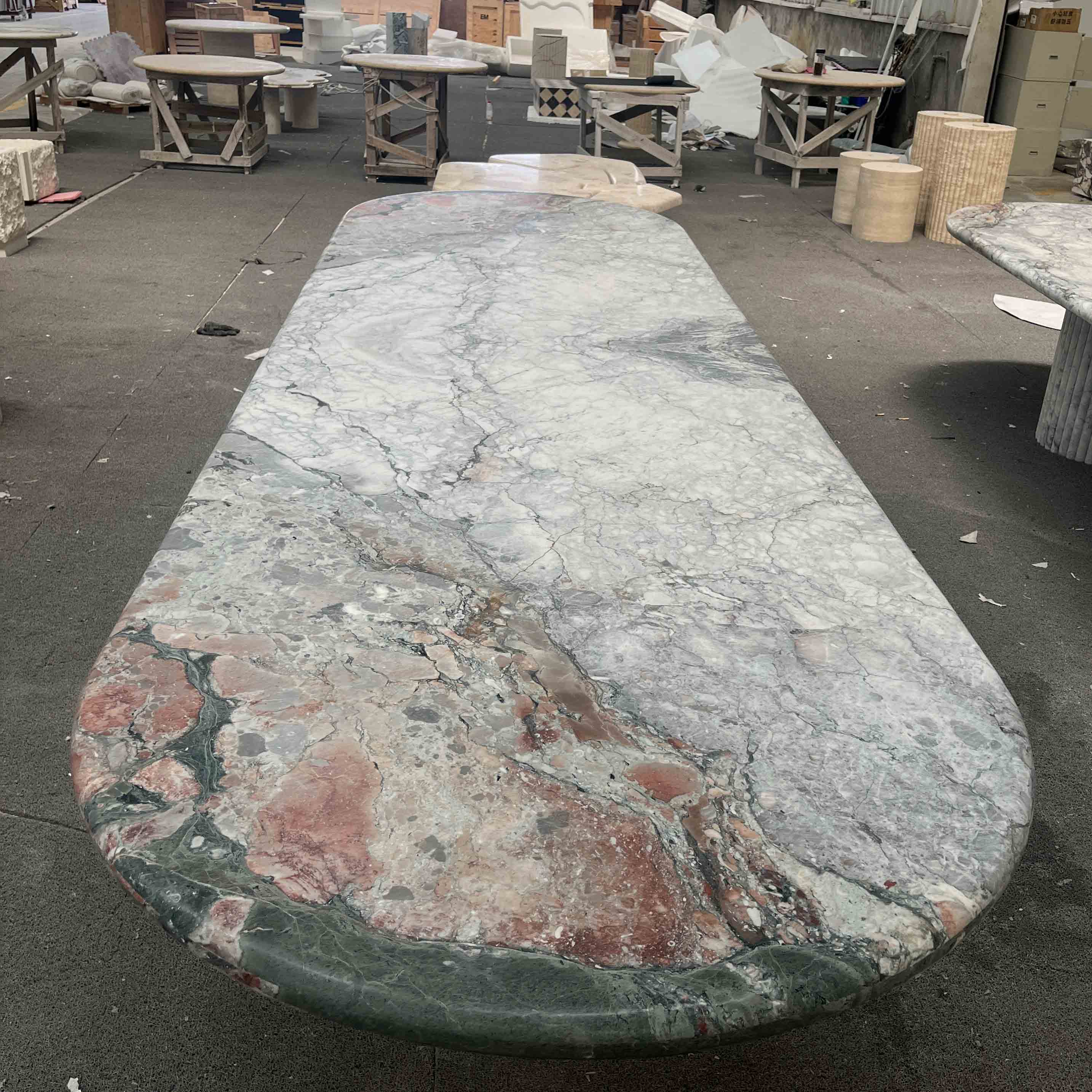 Four Seasons Pink Marble Table Top Table