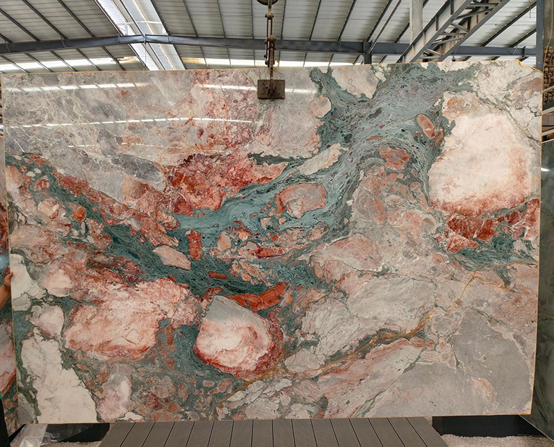 Four Seasons Pink Marble Slab