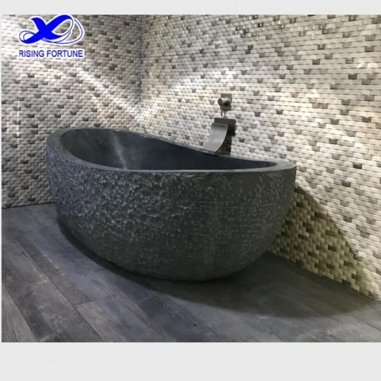 baignoire ovale en granit en pierre naturelle