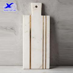 marble brass inlay cheese board
