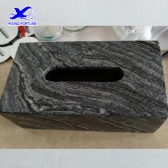 Grey marble tissue paper box cover