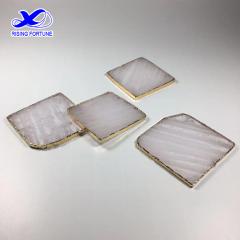 white crystal coasters