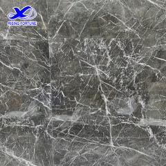 dalles de marbre gris poli