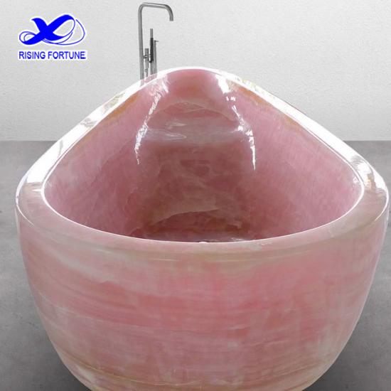 Personnalisé Luxe Naturel Jade Pink Onyx Bathtub Prix