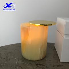 green onyx candle jar
