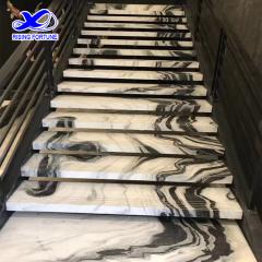 escalier en marbre panda

