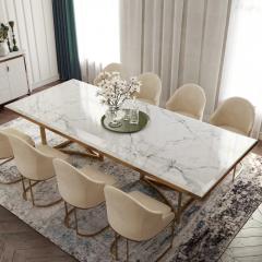 table à manger rectangulaire en marbre
