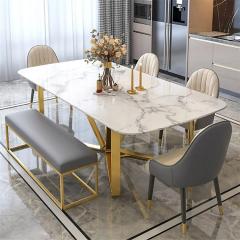 table à manger moderne en marbre
