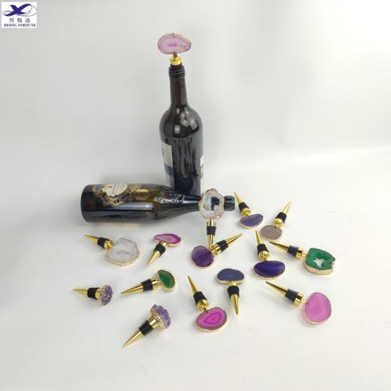 bouchons de bouteilles en cristal de silicone personnalisés
