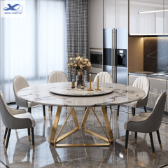 Home Furniture Dining Room Round Marble Dining Table Manufacturer