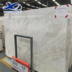 Namibia Bianco Rhino White Marble With Gold Veins Slabs And Tiles for Interior Decoration
