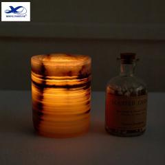 RF 100% natural stone marble agate jade color candle holders home decoration items candle holders for weddings