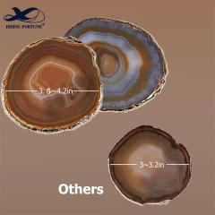 primary agate coaster for coffee cup