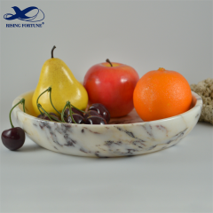 calacatta viola marble fruit bowl