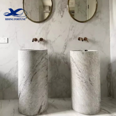 RF freestanding white Marble Designo Freestanding Basin 400 mm