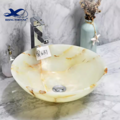 Natural onyx sink Multi Green Onyx Wash Basin Circular Vessel Onyx Bathroom Sink