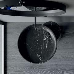 RF Factory wholesale custom marble vertical basin standing wash sink stone pillar washbasin outdoor marble sink