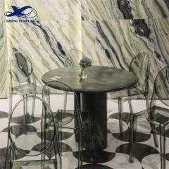Natural Luxury Round Green Marble  Livingroom Coffee Table