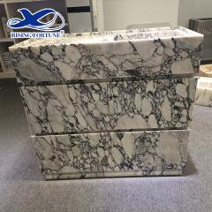 Modern Bathroom Marble Vanity Wash Basin Sink with Cabinets