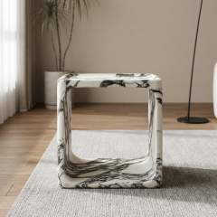 Calacatta viola square marble coffee table