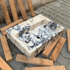 RF Calacatta Viola Marble Sink Wall Mounted