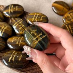 RF-Fast Delivery Natural Fancy Jasper Oval Spiritual Gemstones Hand Carved Engraving Birthday Gifts
